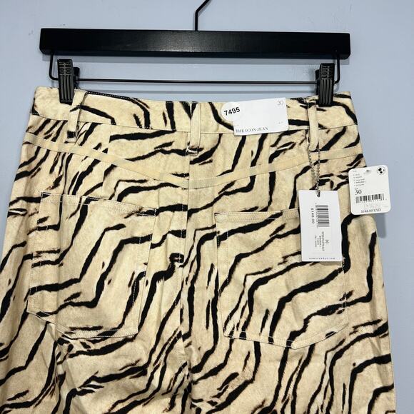 NWT WeWoreWhat Th Icon Piped Stiletto Slit Tiger Skinny Jean Size 30 - Picture 9 of 9